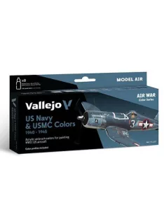   Vallejo airbrush festékkészlet 8x18ml – US Navy & USMC WWII