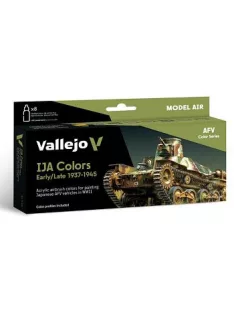   Vallejo airbrush festékkészlet 8x18ml – IJA Colors Early/Late