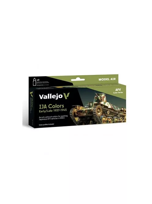 Vallejo airbrush festékkészlet 8x18ml – IJA Colors Early/Late