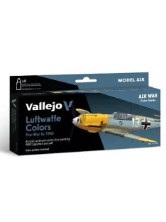  Vallejo airbrush festékkészlet 8x18ml – Luftwaffe PreWar to 1941