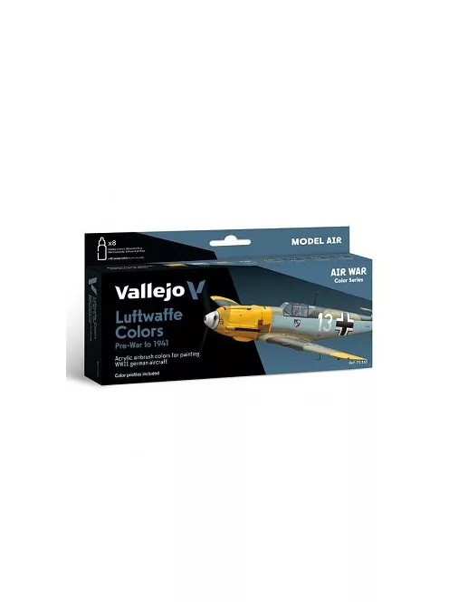 Vallejo airbrush festékkészlet 8x18ml – Luftwaffe PreWar to 1941