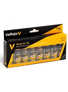 Vallejo airbrush festékkészlet 8x18ml – Metallic Colors