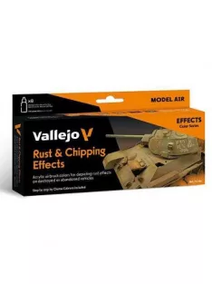   Airbrush festék set Vallejo 8x18ml – Rust & Chipping Effects