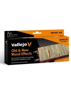   Vallejo airbrush festékkészlet 8x18ml – Old And New Wood Effects by Scratchmod