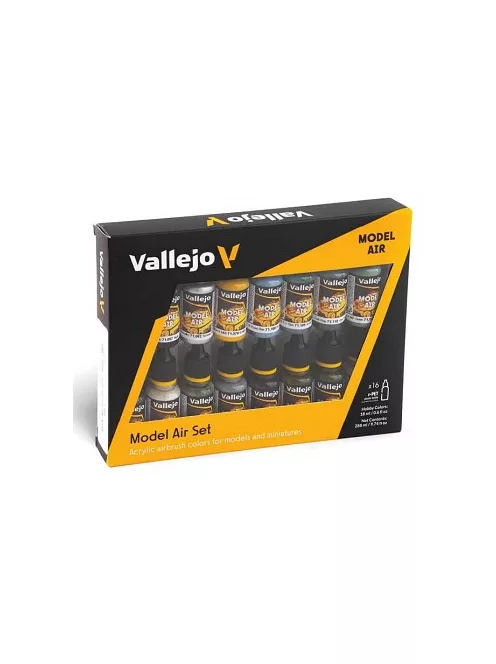 Airbrush festék set Vallejo 16x18ml – Model Air Set:WWII British RAF & FAA