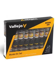   Vallejo 16×18ml airbrush festékkészlet – Set – German/Allied WWII