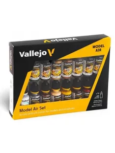   Vallejo 16×18ml airbrush festékkészlet – Set – Railway Colors Europe