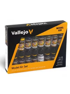   Vallejo 16×18ml airbrush festékkészlet – Set – Building Set