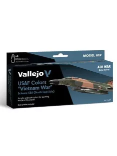   Vallejo airbrush festékkészlet 8x18ml – USAF Colors Vietnam War Scheme Sea