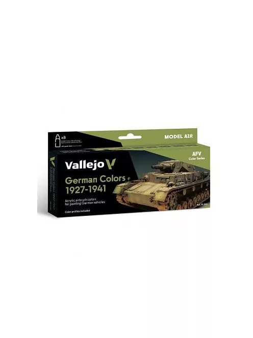 Vallejo airbrush festékkészlet 8x18ml – German WWII Colors 1941