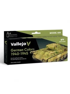   Festékkészlet – airbrush Vallejo 8x18ml – German WWII Colors 1945