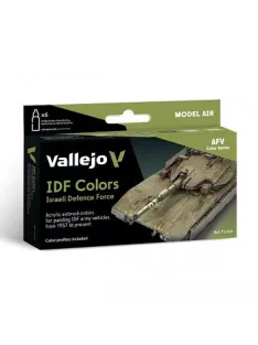 Vallejo airbrush festékkészlet 6x18ml – IDF Colors