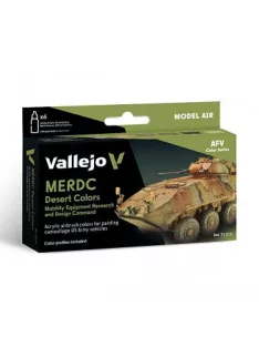   Vallejo airbrush festékkészlet 6x18ml – MERDC Desert Colors