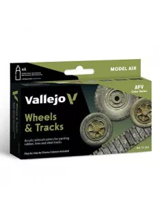 Vallejo airbrush festékkészlet 6x18ml – Wheels & Tracks