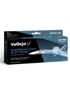   Vallejo airbrush festékkészlet 8x18ml – Soviet / Russian Colors Su27 "Flanker" from 80's to present