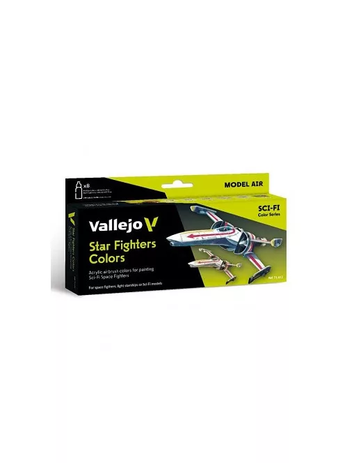 Vallejo airbrush festékkészlet 8x18ml – Star Fighters Colors