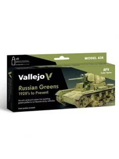   Vallejo airbrush festékkészlet 8x18ml – Russian Greens 1928's to Present
