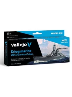   Vallejo airbrush festékkészlet 8x18ml – Kriegsmarine WWII German Colors