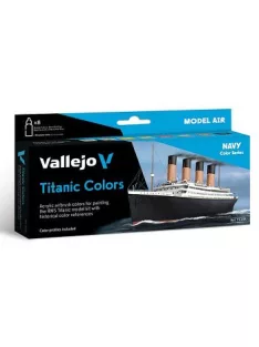 Vallejo airbrush festékkészlet 8x18ml – Titanic Colors