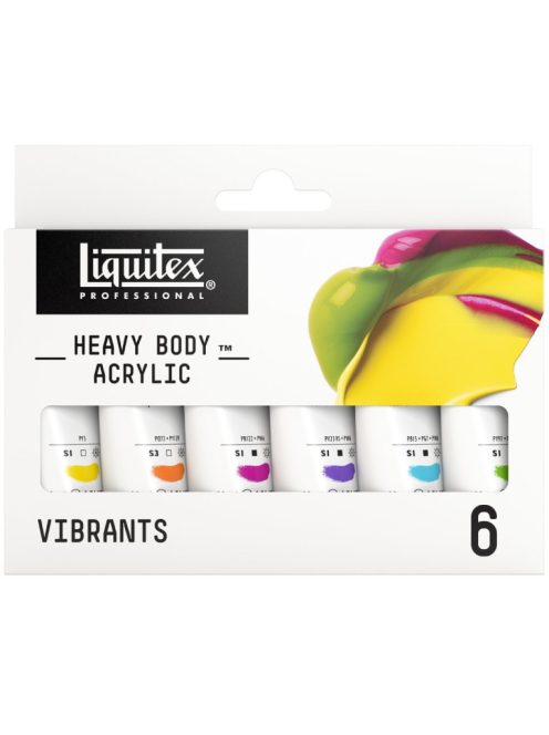 Liquitex HB élénk színű akrilfesték készlet 6x22ml