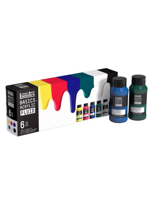 Basics folyékony akrilfesték készlet 6x118ml