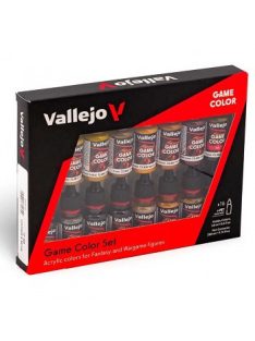   Vallejo modellező festékkészlet 16x18ml – Leather & Metal