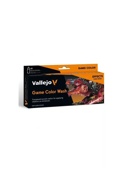 Vallejo modellező festékkészlet 8x18ml – Game Color Wash