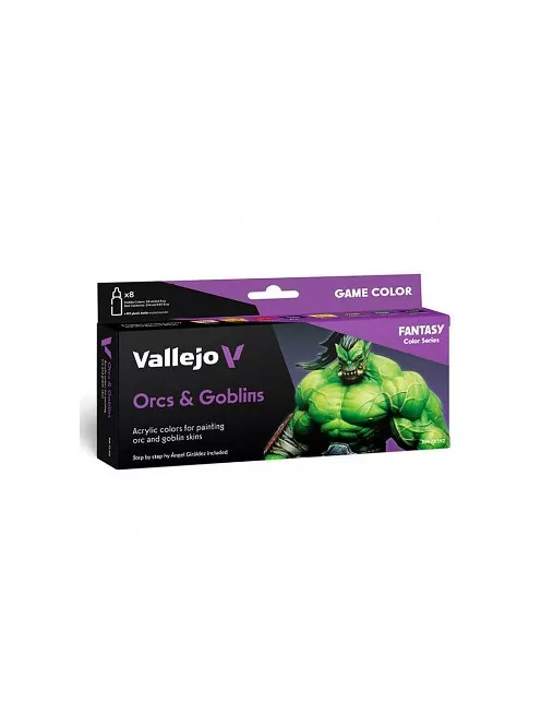 Vallejo modellező festékkészlet 8x18ml – Orcs & Goblins