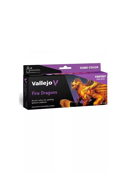 Vallejo modellező festékkészlet 8x18ml – Fire Dragons