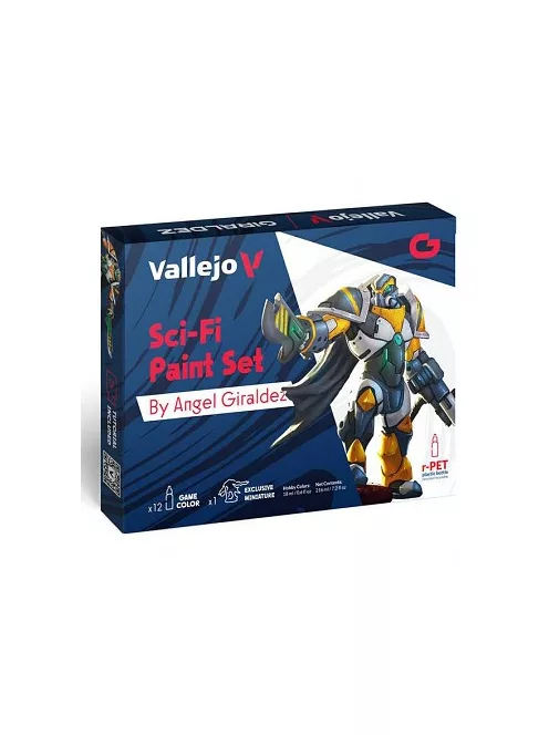 Vallejo modellező festékkészlet – SciFi Paint Set by Angel Giraldez