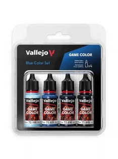 Vallejo modellező festékkészlet 4x18ml – Blue Color Set