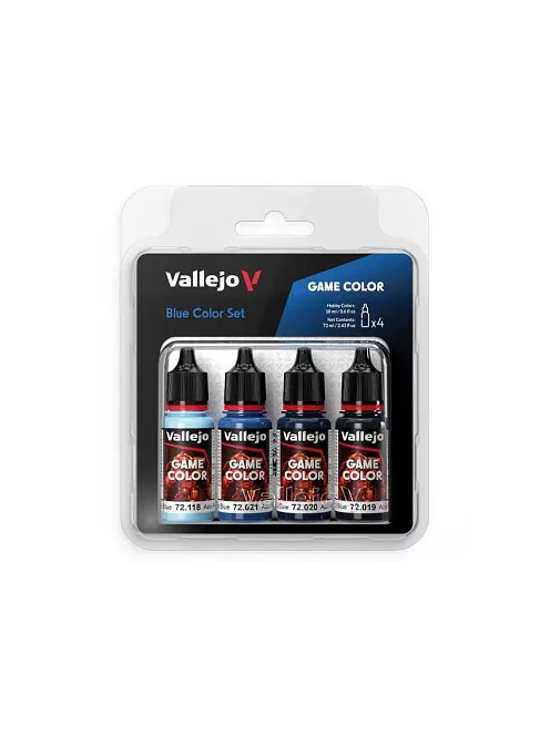Vallejo modellező festékkészlet 4x18ml – Blue Color Set