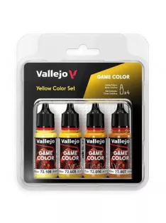   Vallejo modellező festékkészlet 4x18ml – Yellow Color Set