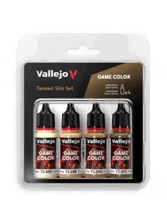  Vallejo modellező festékkészlet 4x18ml – Tanned Skin Set