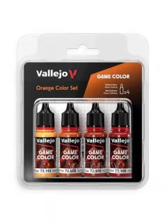   Vallejo modellező festékkészlet 4x18ml – Orange Color Set