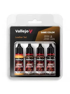 Vallejo modellező festékkészlet 4x18ml – Leather Set