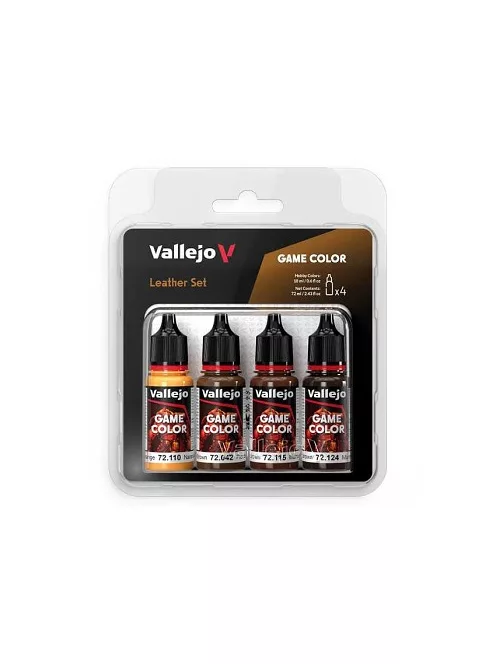 Vallejo modellező festékkészlet 4x18ml – Leather Set