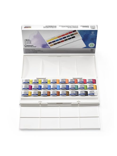 Cotman akvarellfesték készlet 24 db-os tálcák