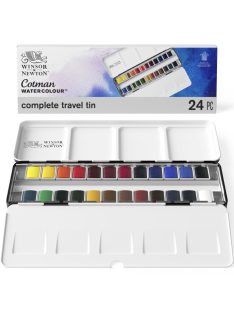 Cotman 24 darabos utazó bádog akvarellfesték készlet