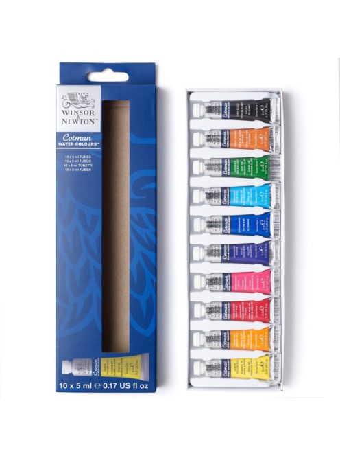 Cotman akvarell festék készlet 10x5ml kezdőknek