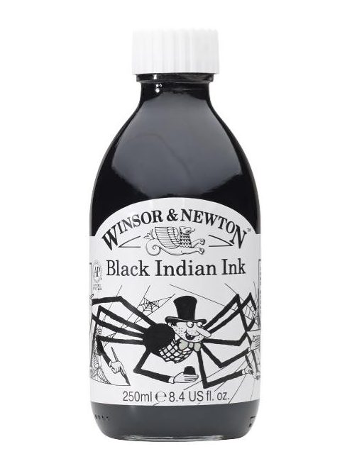Winsor Newton tinta, 250ml, fekete