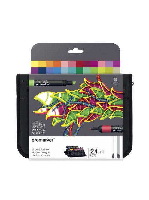 WN Promarker 24 db-os markerkészlet, pénztárca, diáktervező