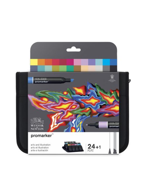 WN Promarker 24 darabos pénztárca marker készlet, művészeti és illusztrációs markerek
