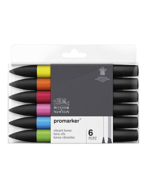 WN Promarker markerkészlet, 6 db, élénk árnyalatok