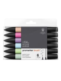 Ecsetfilc készlet WN Promarker 6 db pasztell árnyalatok