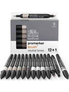 Ecsetfilc készlet WN Promarker 12+1 db Semleges tónusú