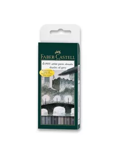 Ecset marker szett F-C 6db - szürke