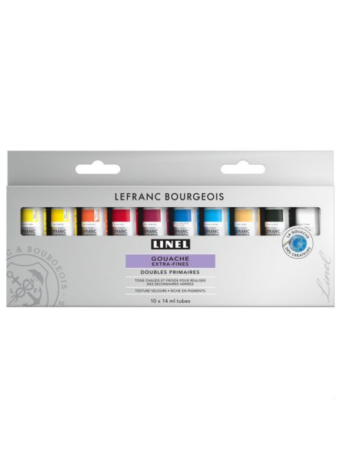 Lefranc Linel gouache festék készlet 10x14ml