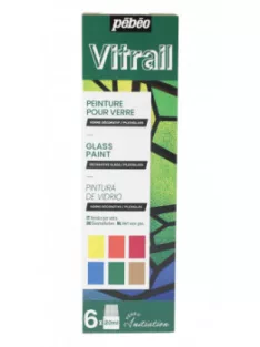 Vitrail üvegfesték szett 6x20ml