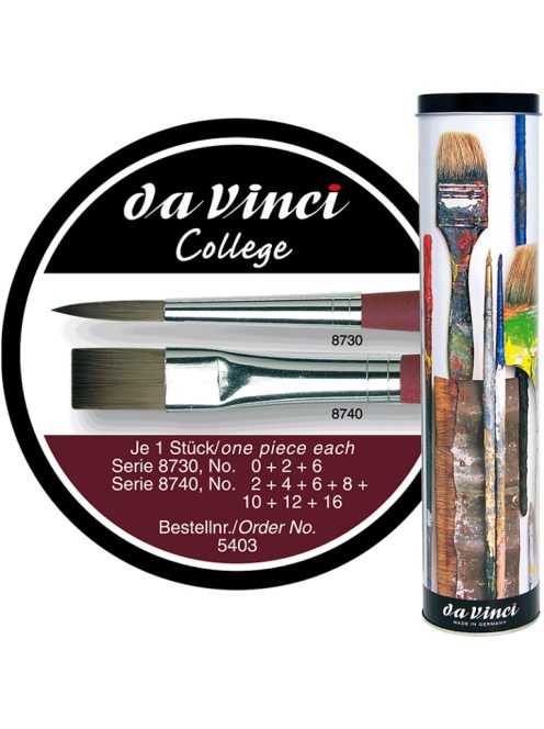 Da Vinci 5403 College ecsetkészlet fémdobozban